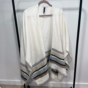 torrid Cream Knit Open-Front Cardigan